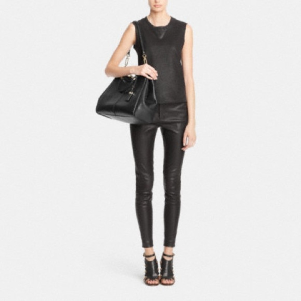 Coach MADISON TEXTURED LEATHER PINNACLE CAROLINE SATCHEL (COACH F32378) - Picture 2 of 16